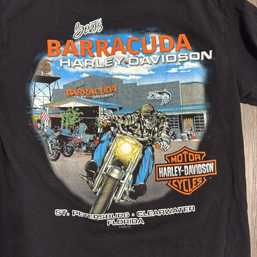 Harley-Davidson Bert's Barracuda T-shirt sz M
